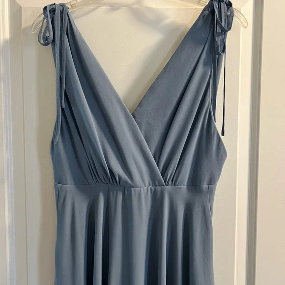 Lulus Dusty Blue Sleeveless Formal Maxi Dress - Picture 2 of 6